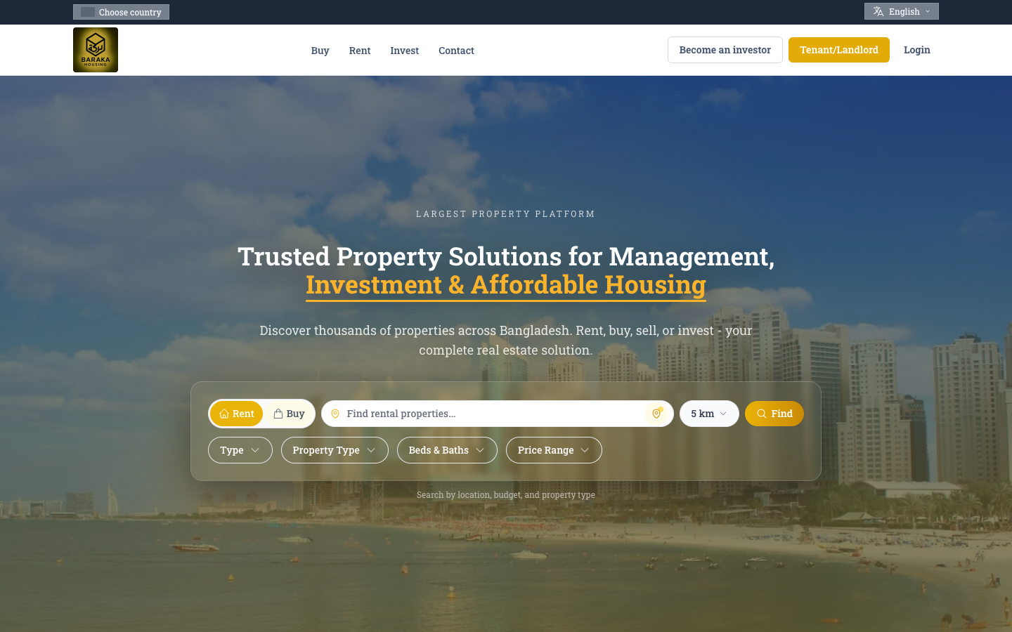 Baraka Housing — Real Estate Platform